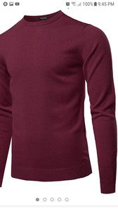 Men's Burgundy Sweater