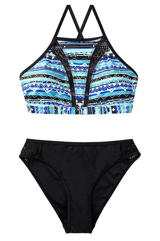 BlueTribal Print Bikini Set