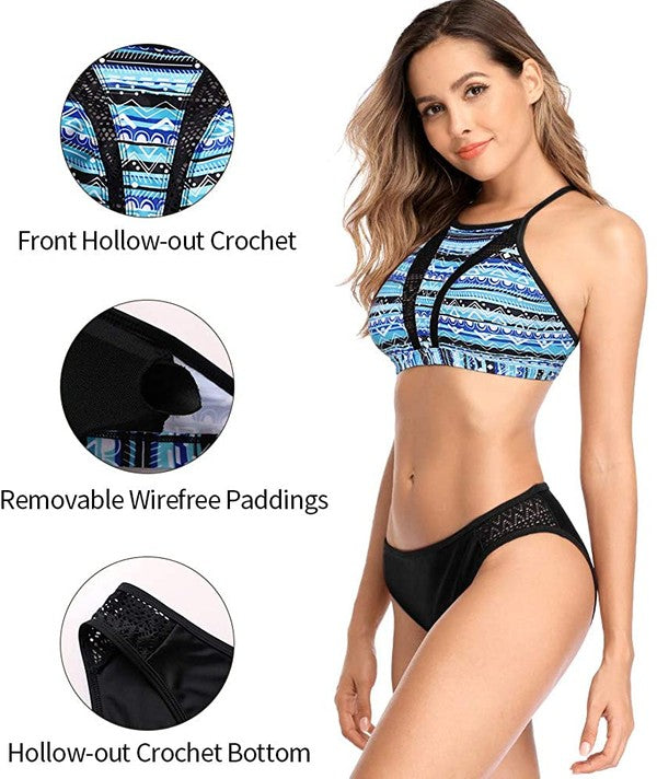 BlueTribal Print Bikini Set