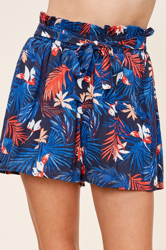 Tropical Print Shorts