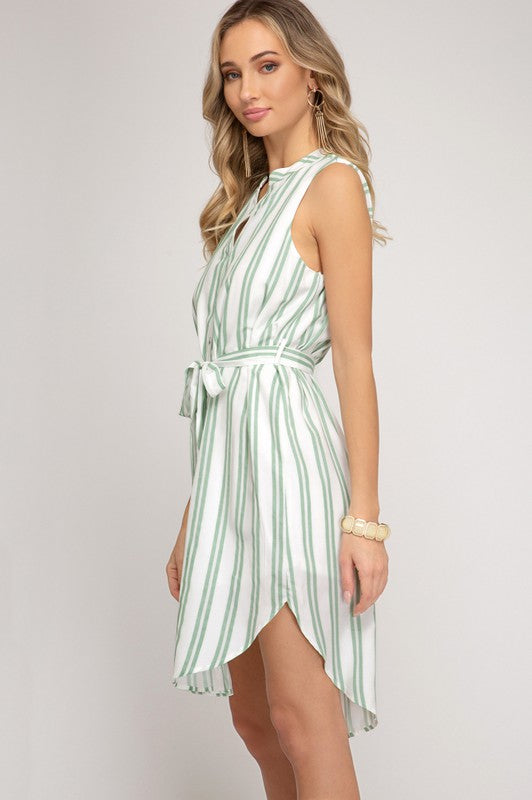 Striped Midi Dress