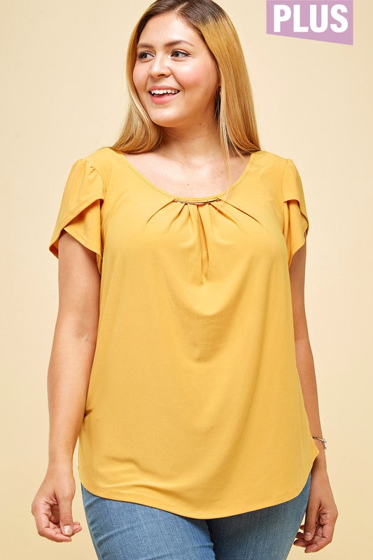 Tulip Sleeve Raglan Top