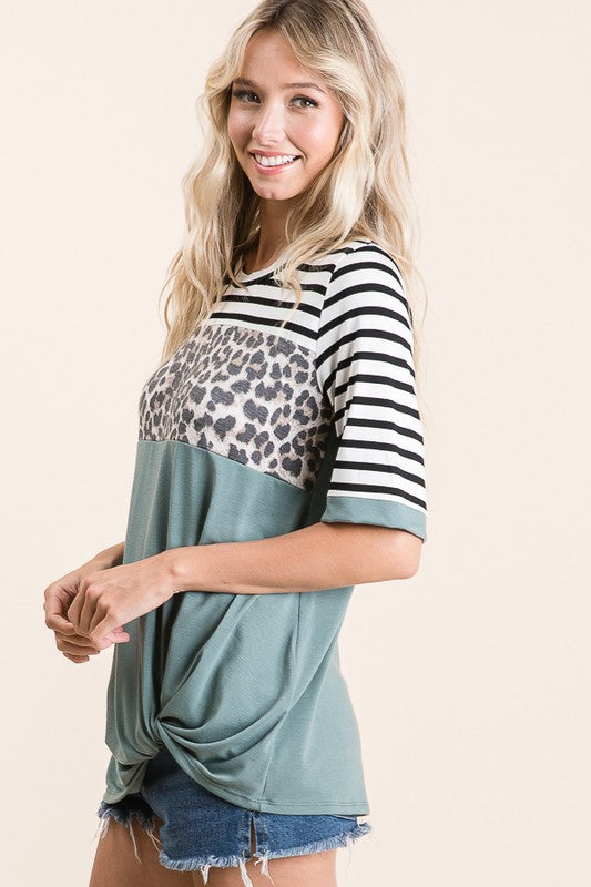 Animal Print Top