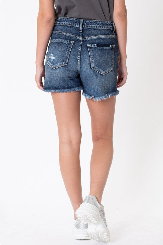 KanCan High Rise Girlfriend Shorts