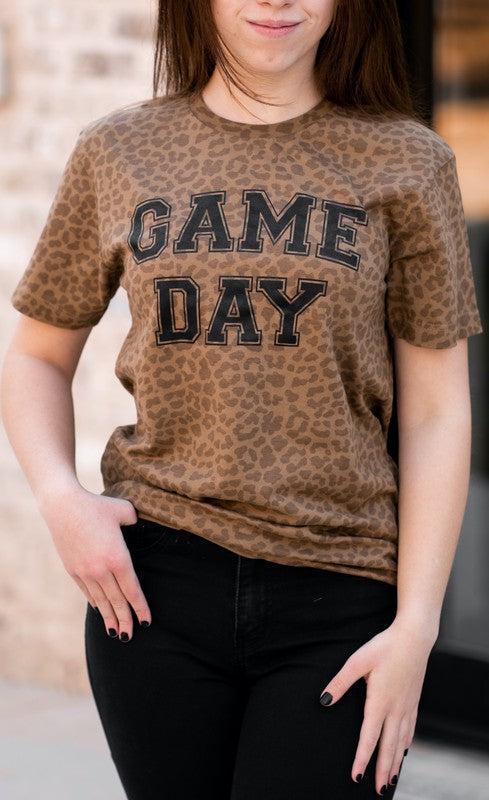 Leopard Game Day Graphic Tee