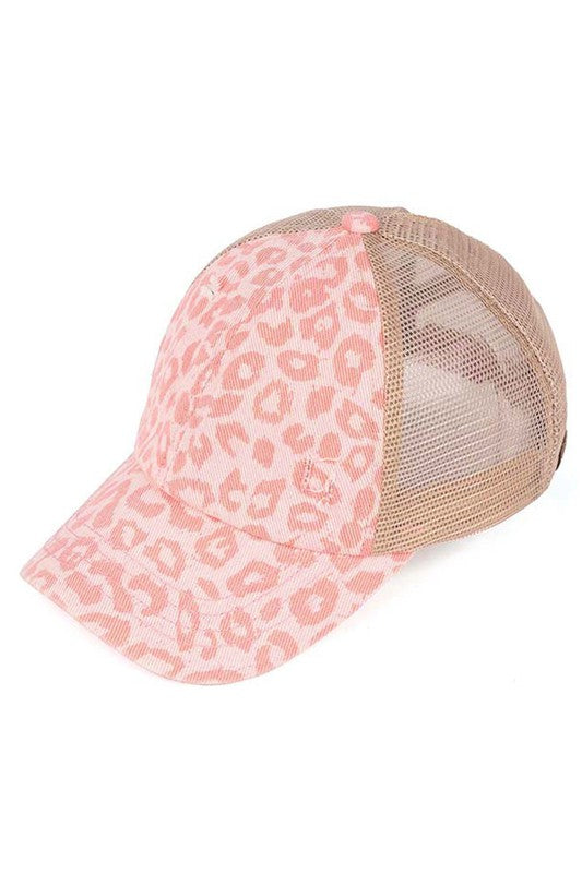 C.C. Leopard Pattern Baseball Cap
