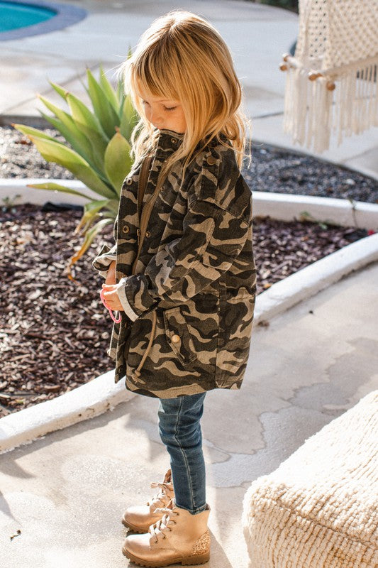 Girls hot sale camoflauge jacket