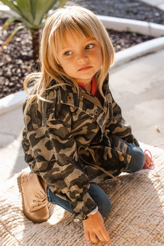 Girls camouflage sales jacket