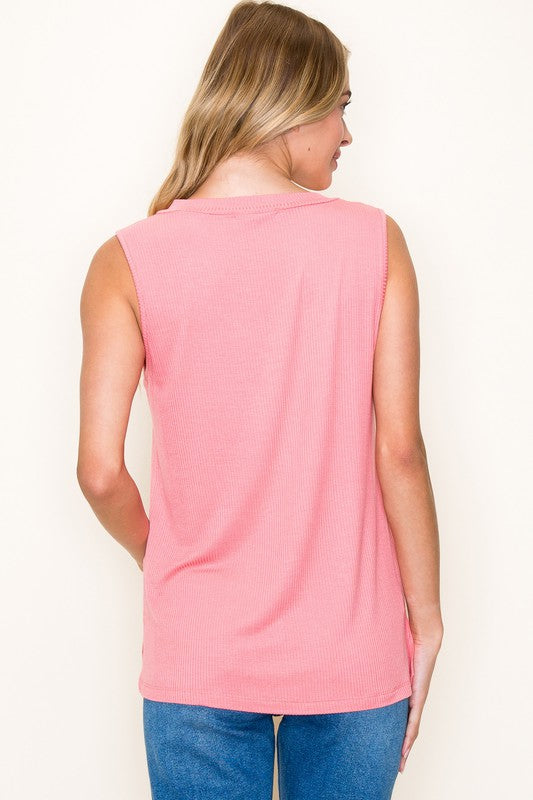 Sleeveless Solid Top