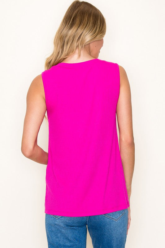 Sleeveless Solid Top