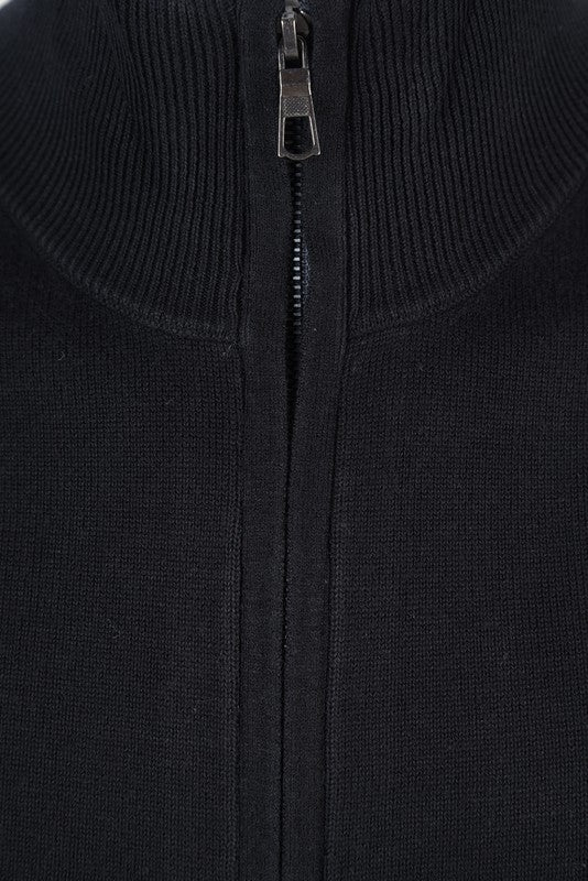 Men's Black Sweater Cardigan