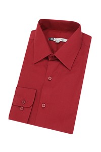 Red Long Sleeve Dress Shirt