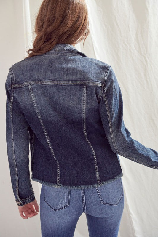 The Gap Denim Ladies Cropped Jean Jacket XS medium wash blue | eBay