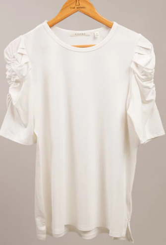 Amelia Crepe Puff Sleeve Top