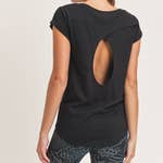 Overlay Cut-Out Back Athleisure Top