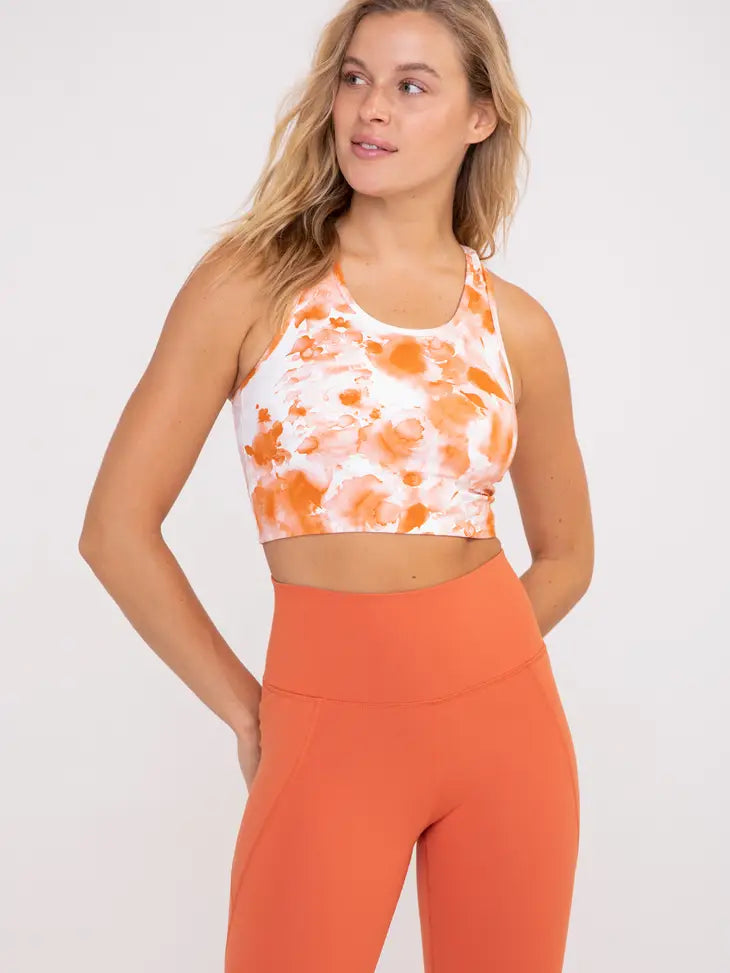 Mono B Citrus Floral Extreme Racerback Sports Bra