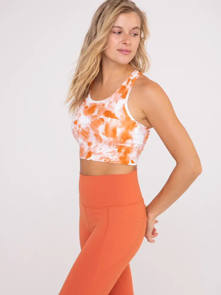 Mono B Citrus Floral Extreme Racerback Sports Bra