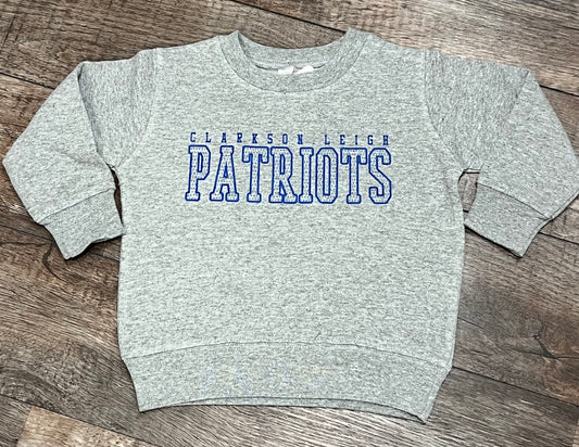 Grey Youth & Toddler Patriot Crewneck Sweatshirt