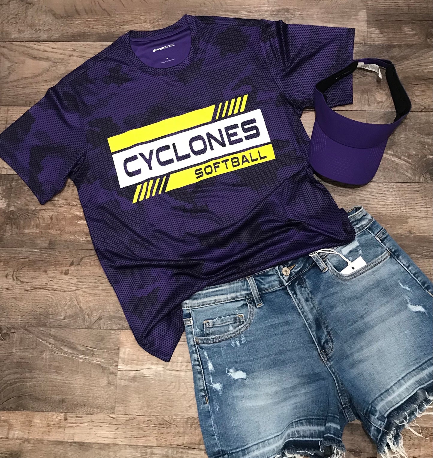 Purple Camo Cyclones T-Shirt