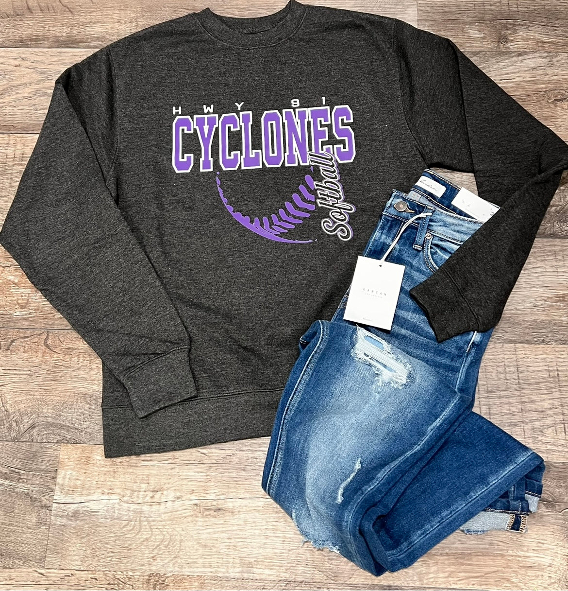 Cyclones Softball Crewneck Sweatshirt